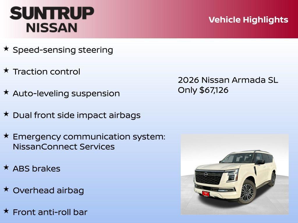 new 2026 Nissan Armada car, priced at $67,126