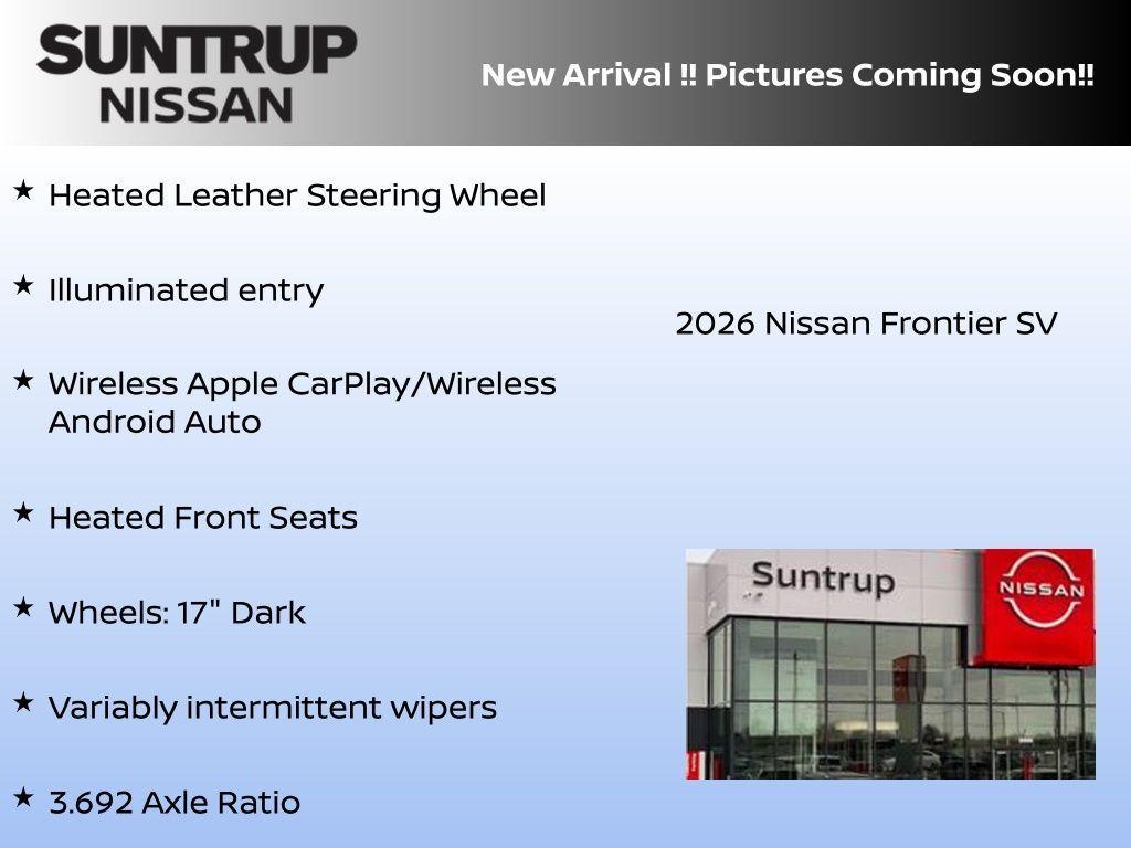 new 2026 Nissan Frontier car, priced at $40,501