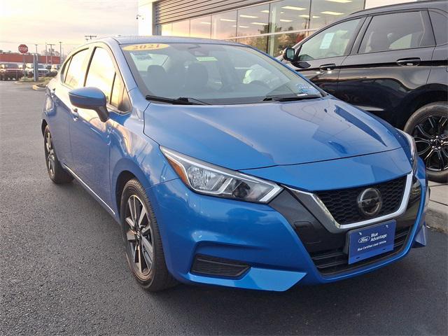 used 2021 Nissan Versa car, priced at $14,999