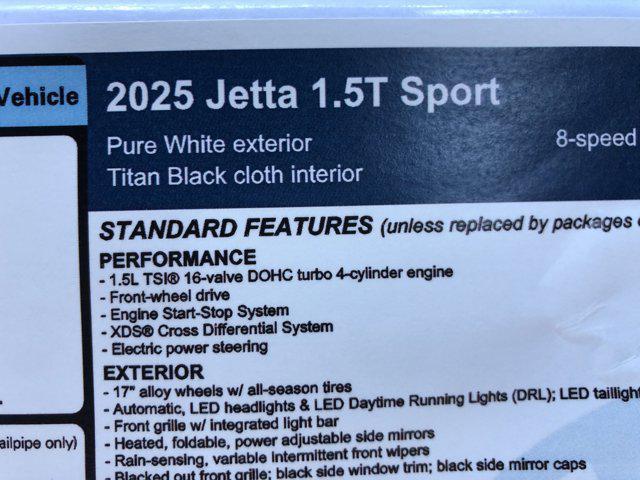 new 2025 Volkswagen Jetta car, priced at $25,628