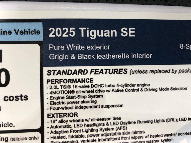 new 2025 Volkswagen Tiguan car, priced at $35,946