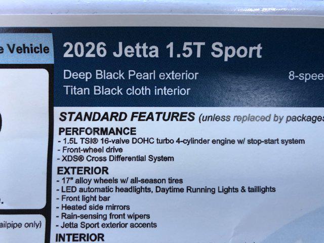 new 2026 Volkswagen Jetta car, priced at $26,556