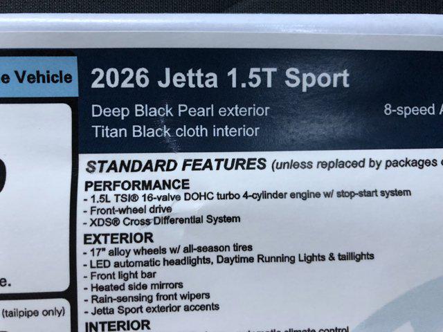 new 2026 Volkswagen Jetta car, priced at $26,556