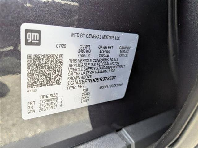 new 2025 Chevrolet Suburban car, priced at $81,495