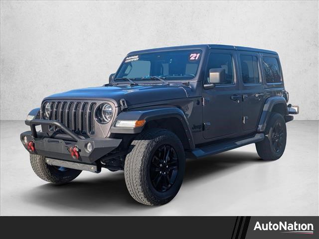 used 2021 Jeep Wrangler Unlimited car, priced at $31,811