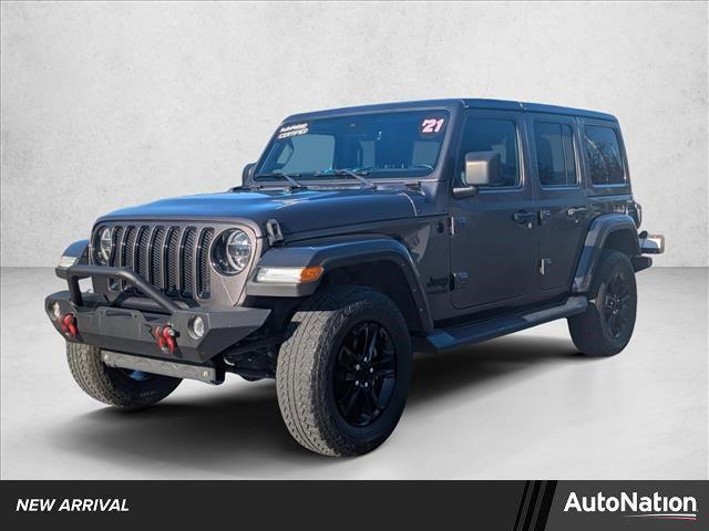 used 2021 Jeep Wrangler Unlimited car, priced at $31,953