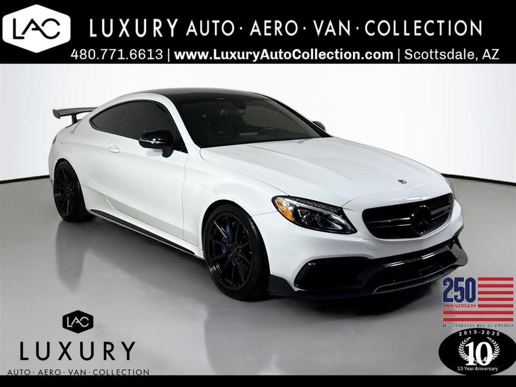 used 2018 Mercedes-Benz AMG C 63 car, priced at $56,999