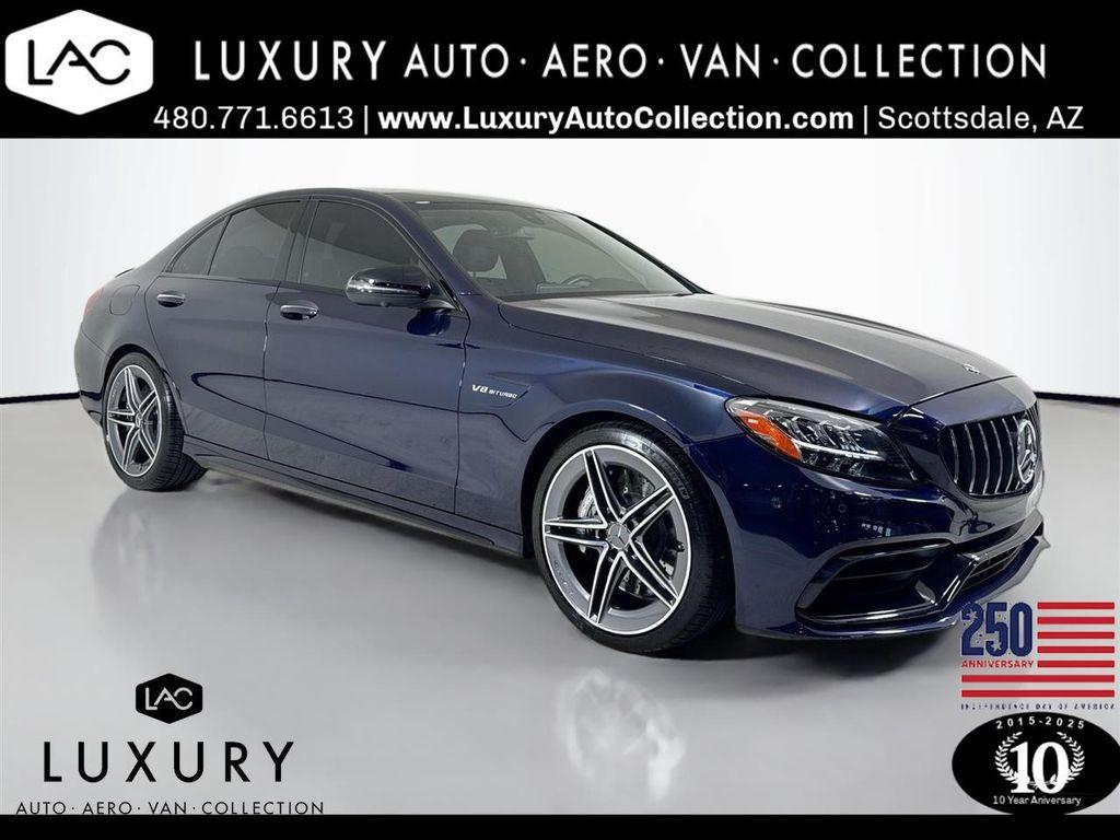 used 2021 Mercedes-Benz AMG C 63 car, priced at $64,999