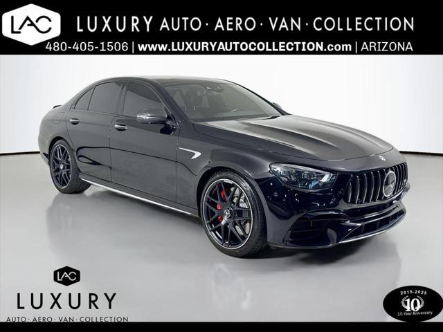 used 2021 Mercedes-Benz AMG E 63 car, priced at $84,999