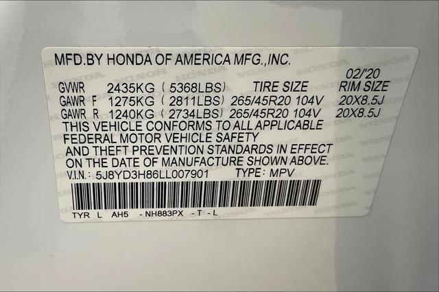used 2020 Acura MDX car, priced at $28,540
