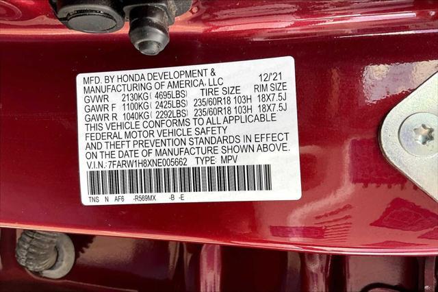 used 2022 Honda CR-V car, priced at $27,504