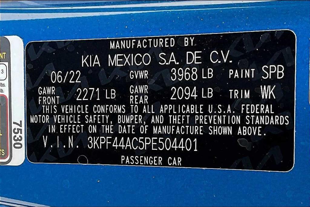 used 2023 Kia Forte car, priced at $23,438
