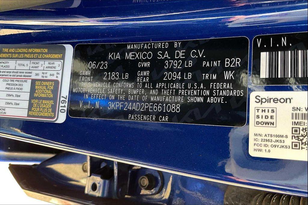 used 2023 Kia Forte car, priced at $18,652