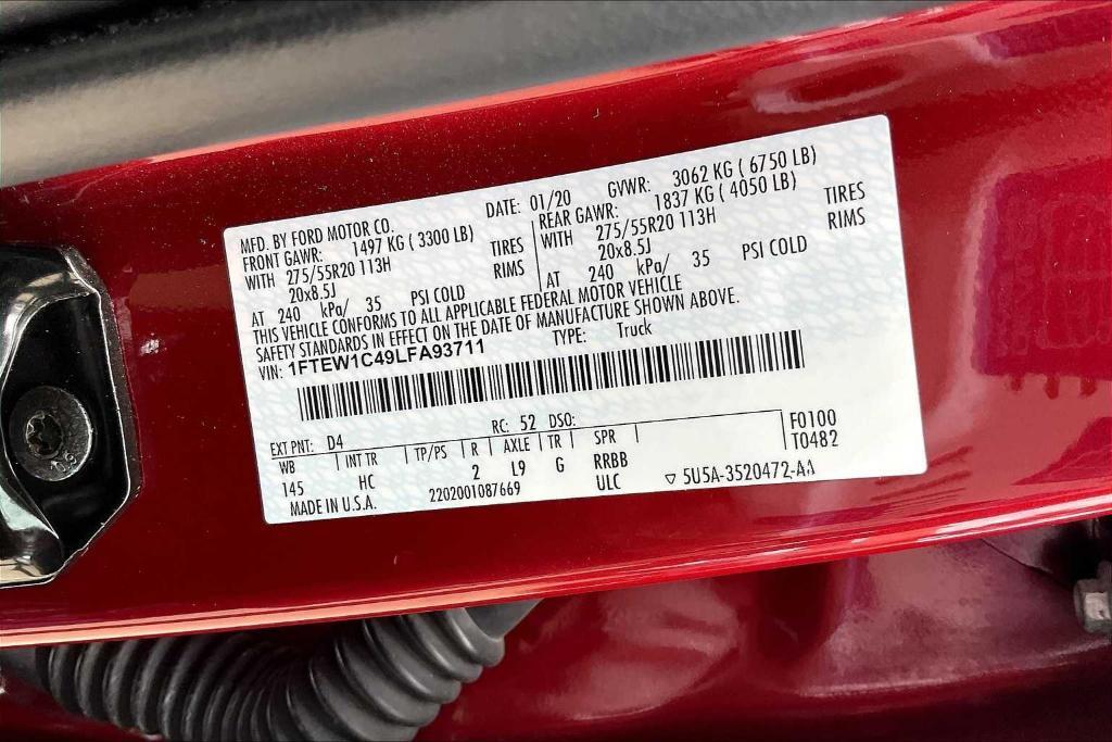 used 2020 Ford F-150 car, priced at $29,250