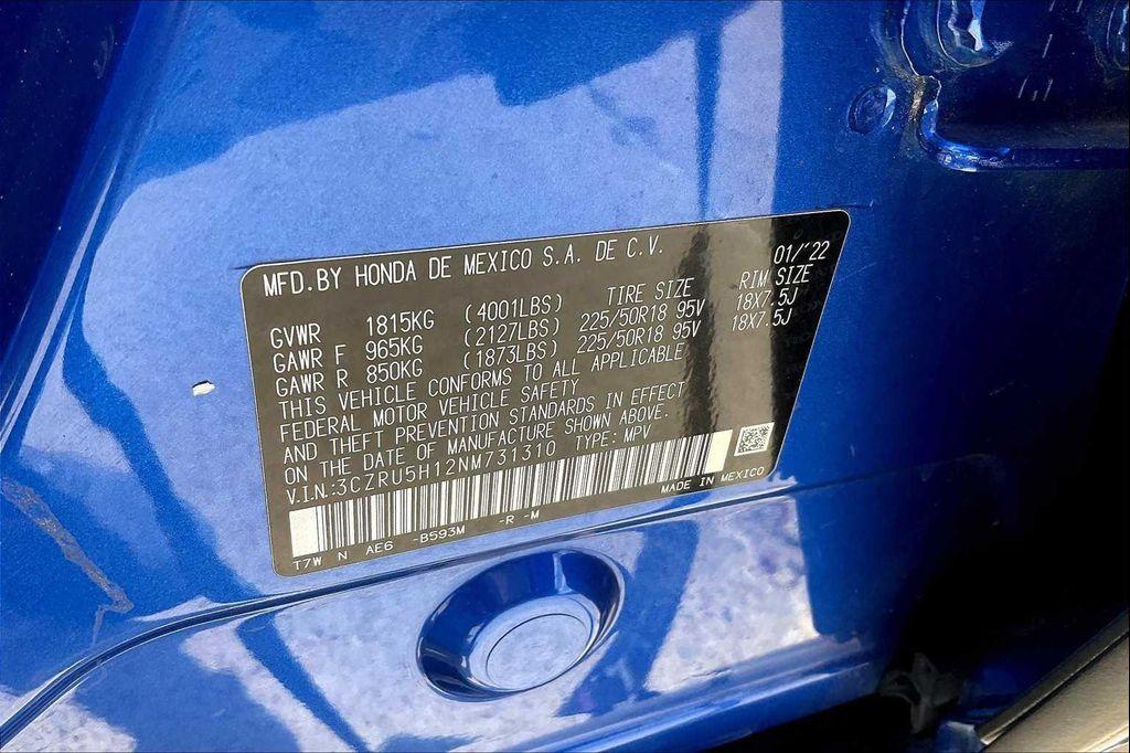 used 2022 Honda HR-V car, priced at $19,994