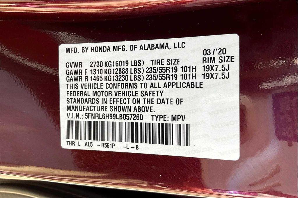 used 2020 Honda Odyssey car, priced at $23,596