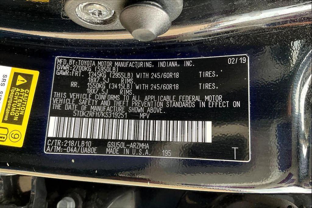 used 2019 Toyota Highlander car, priced at $23,341