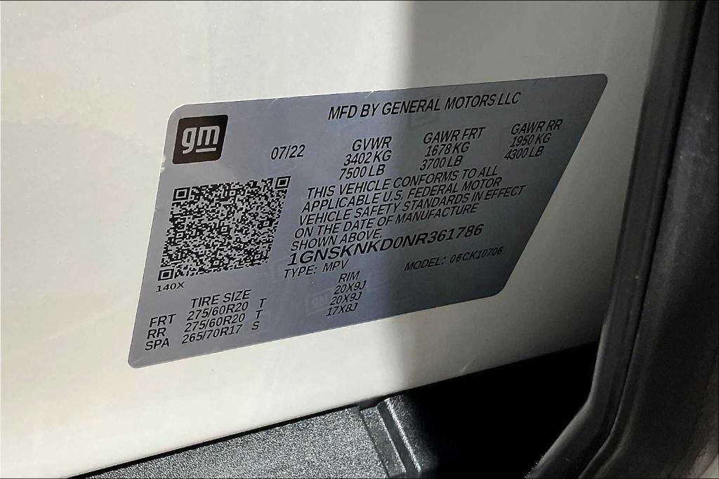 used 2022 Chevrolet Tahoe car