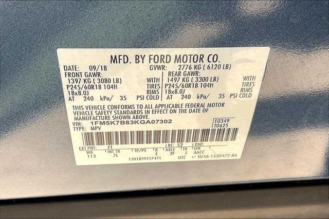 used 2019 Ford Explorer car, priced at $14,837
