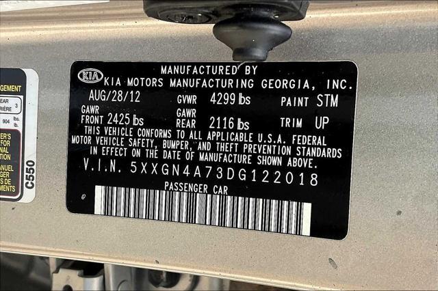 used 2013 Kia Optima car, priced at $8,368