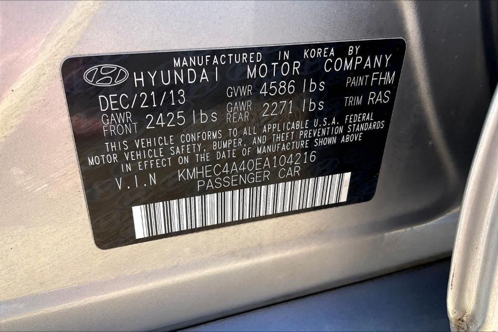 used 2014 Hyundai Sonata Hybrid car, priced at $9,489