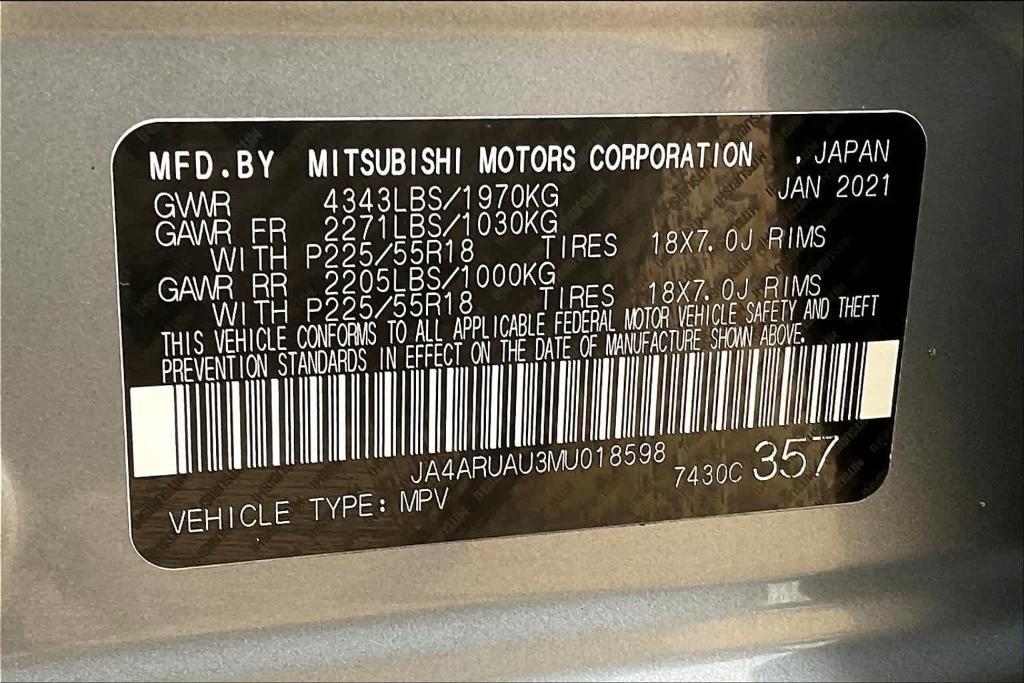 used 2021 Mitsubishi Outlander Sport car, priced at $17,625