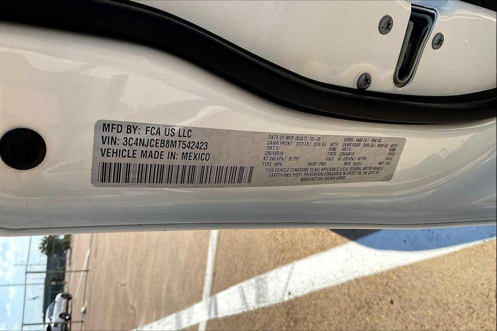 used 2021 Jeep Compass car, priced at $15,996