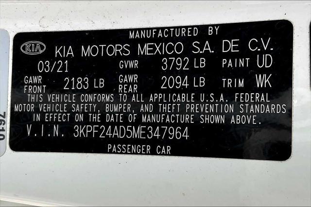 used 2021 Kia Forte car, priced at $13,199