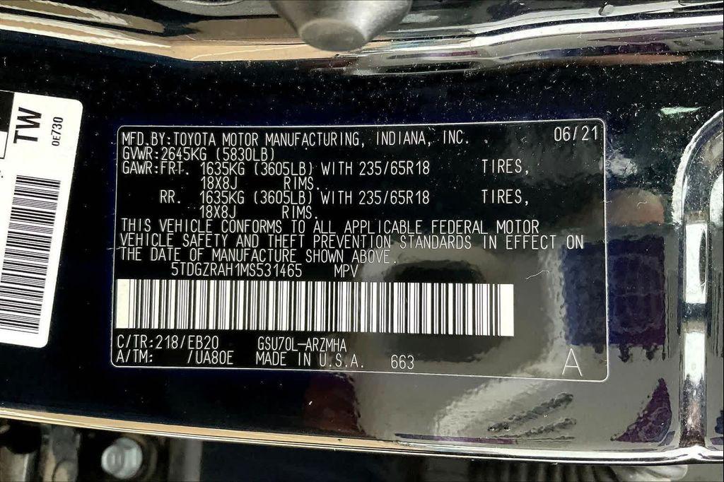 used 2021 Toyota Highlander car, priced at $27,693