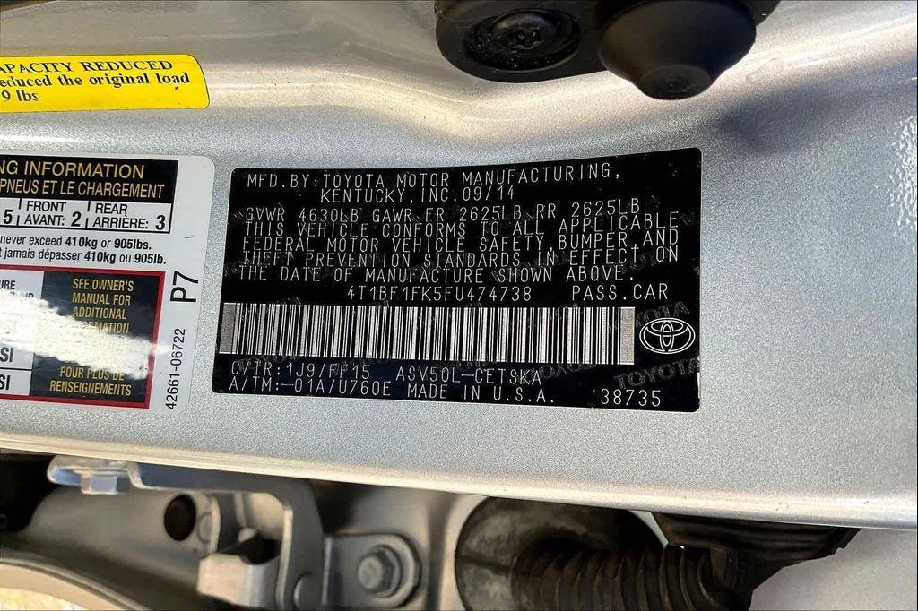 used 2015 Toyota Camry car, priced at $14,268