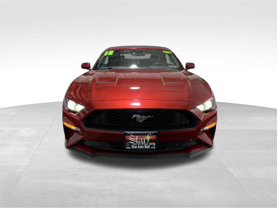 used 2018 Ford Mustang car, priced at $19,555