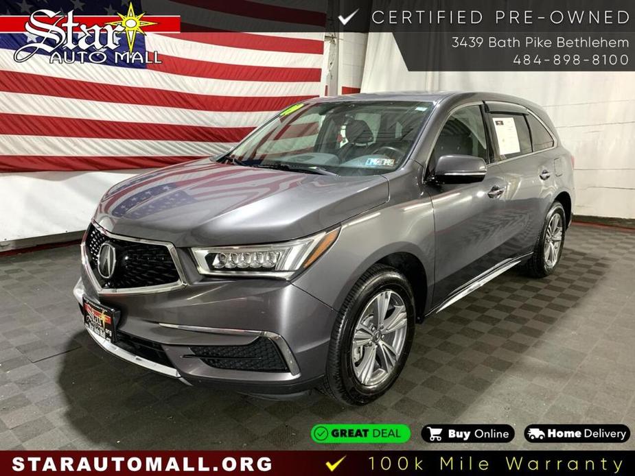 used 2019 Acura MDX car, priced at $21,324