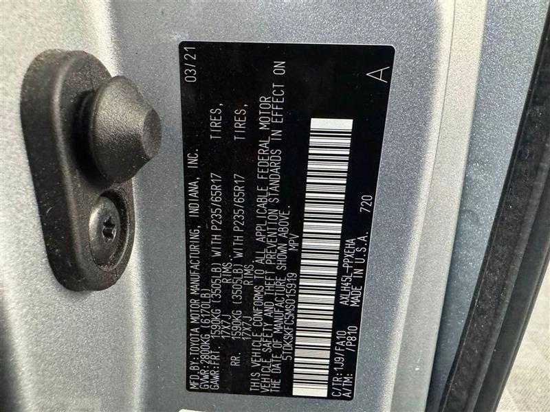 used 2021 Toyota Sienna car, priced at $27,577