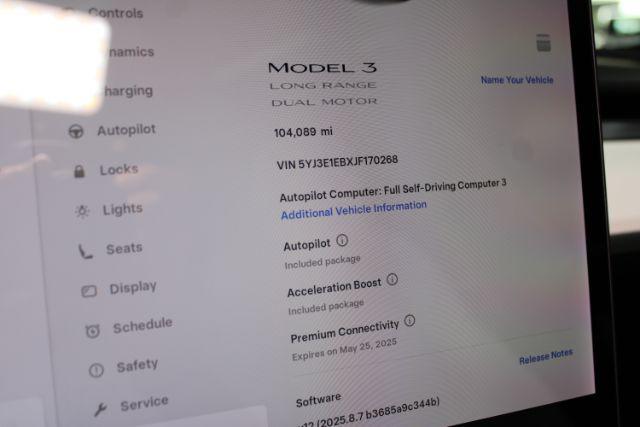 used 2018 Tesla Model 3 car, priced at $17,812