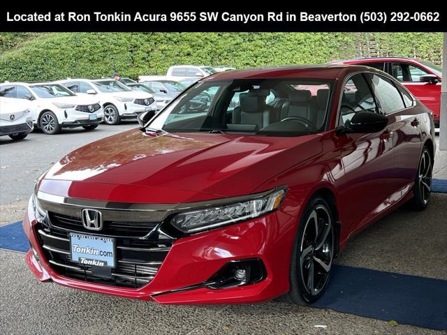 used 2021 Honda Accord car, priced at $25,495