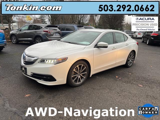 used 2015 Acura TLX car, priced at $17,995