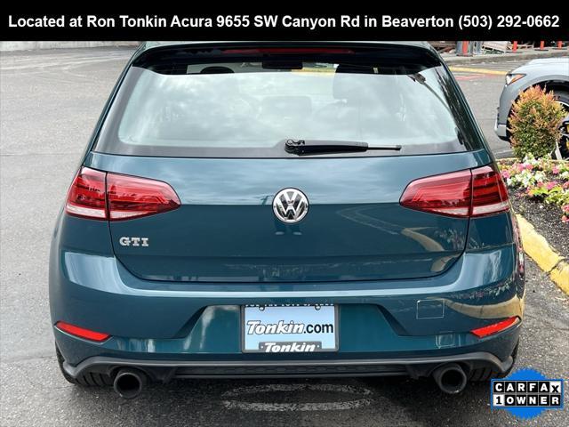 used 2018 Volkswagen Golf GTI car, priced at $24,995