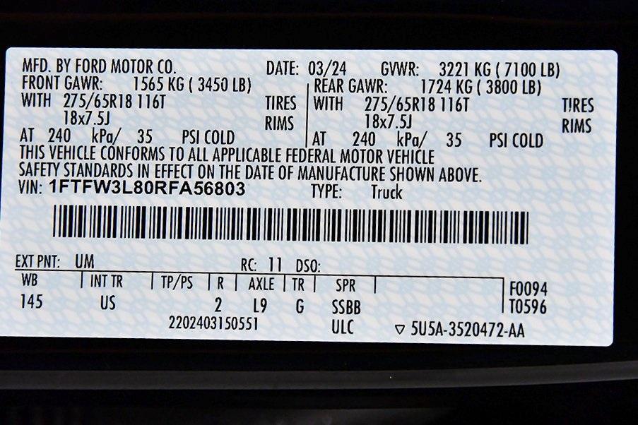 used 2024 Ford F-150 car, priced at $48,995