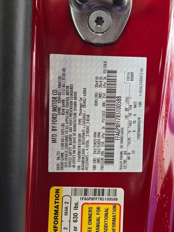 used 2024 Ford Mustang car, priced at $54,989