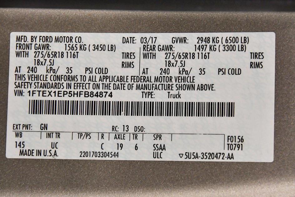 used 2017 Ford F-150 car, priced at $23,995