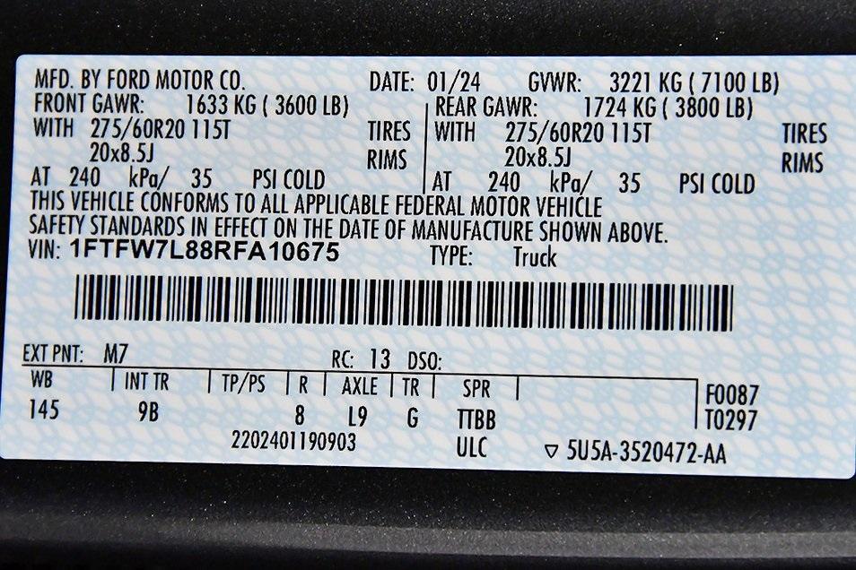 used 2024 Ford F-150 car, priced at $69,895