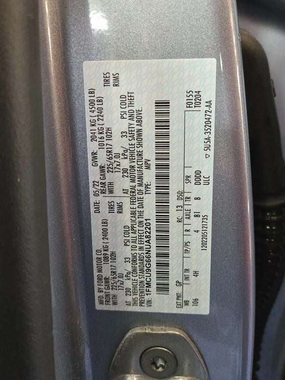 used 2022 Ford Escape car, priced at $23,899