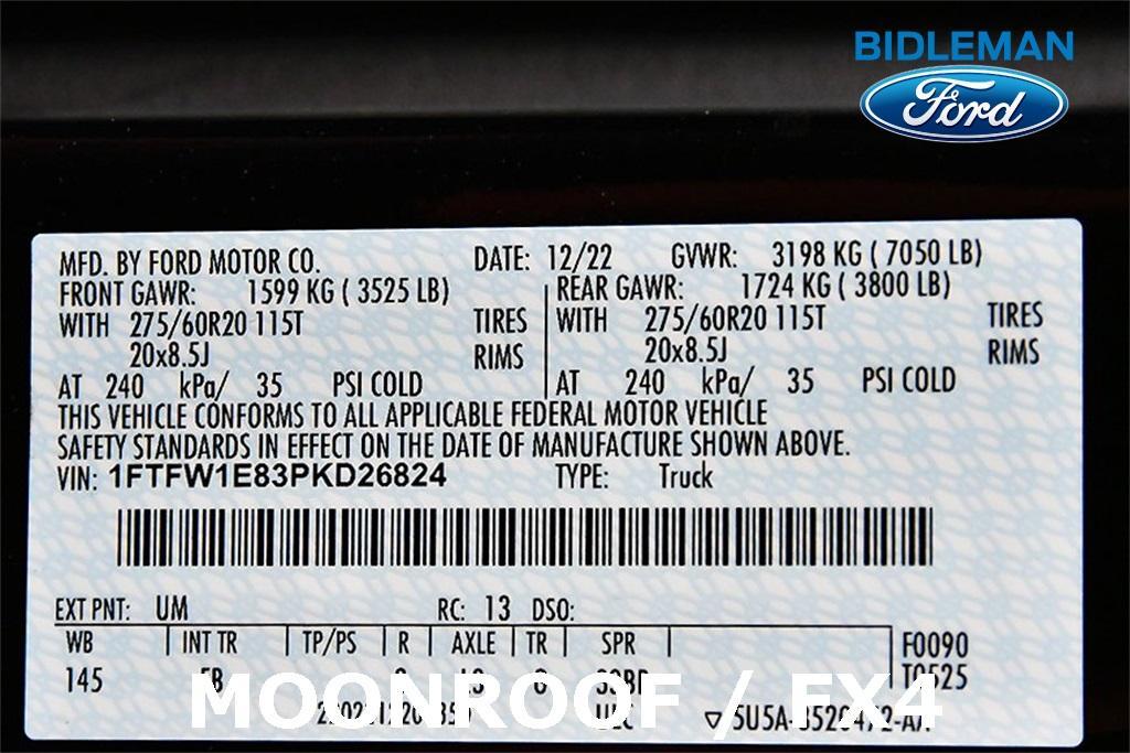used 2023 Ford F-150 car, priced at $43,995
