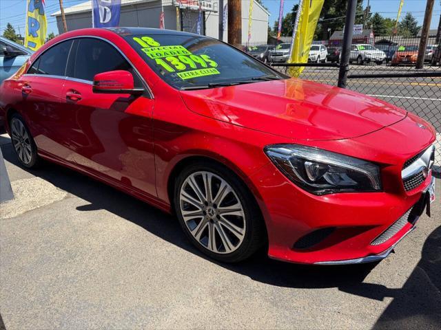used 2018 Mercedes-Benz CLA 250 car, priced at $13,995
