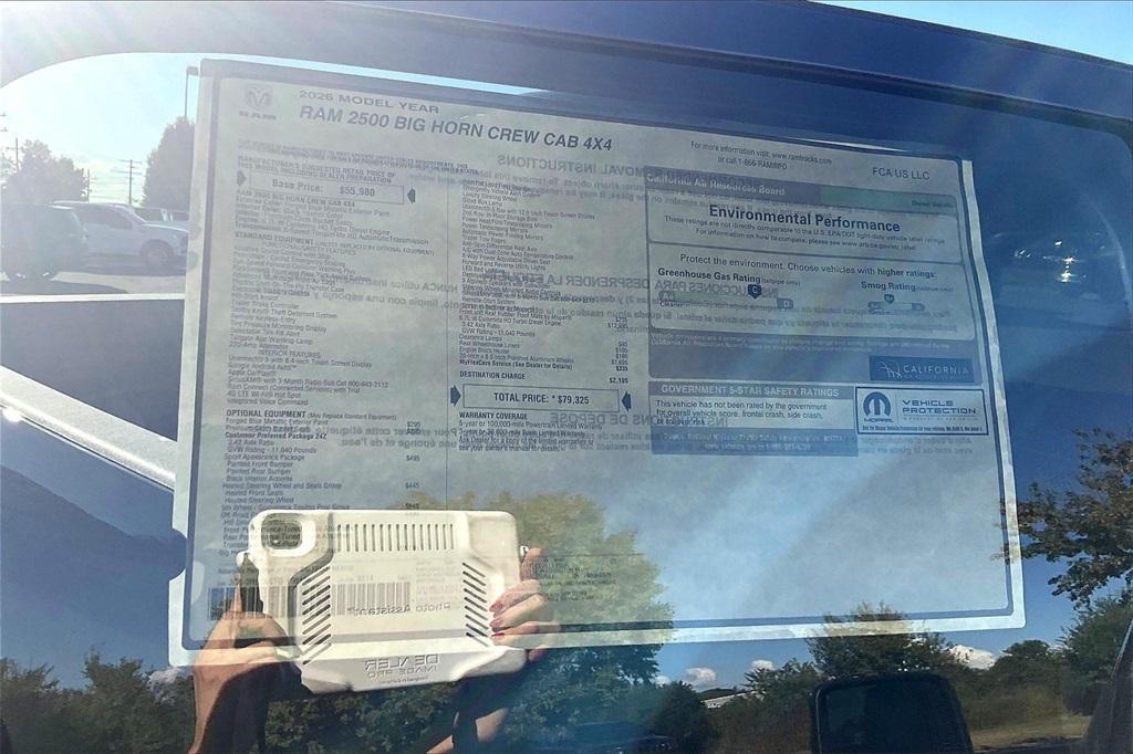 new 2026 Ram 2500 car, priced at $68,211