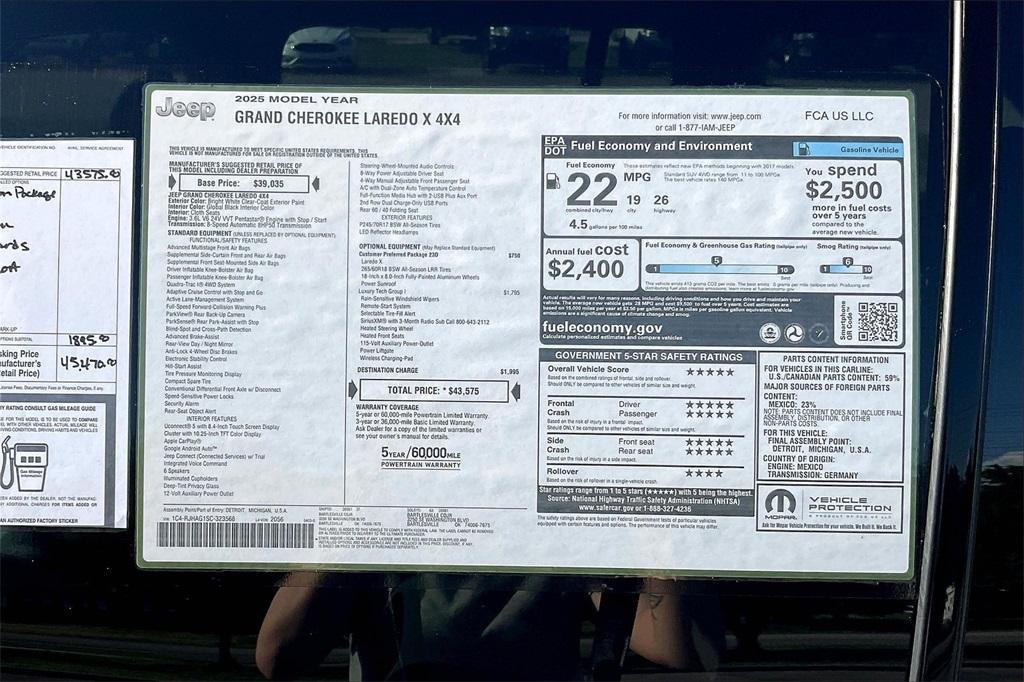 new 2025 Jeep Grand Cherokee car, priced at $41,396