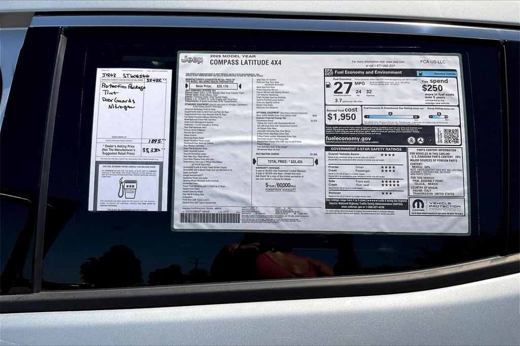 new 2025 Jeep Compass car, priced at $29,924