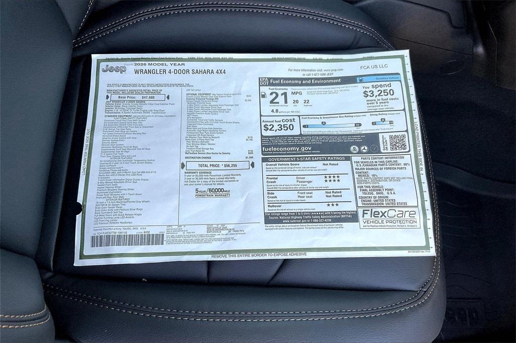 new 2026 Jeep Wrangler car, priced at $54,755