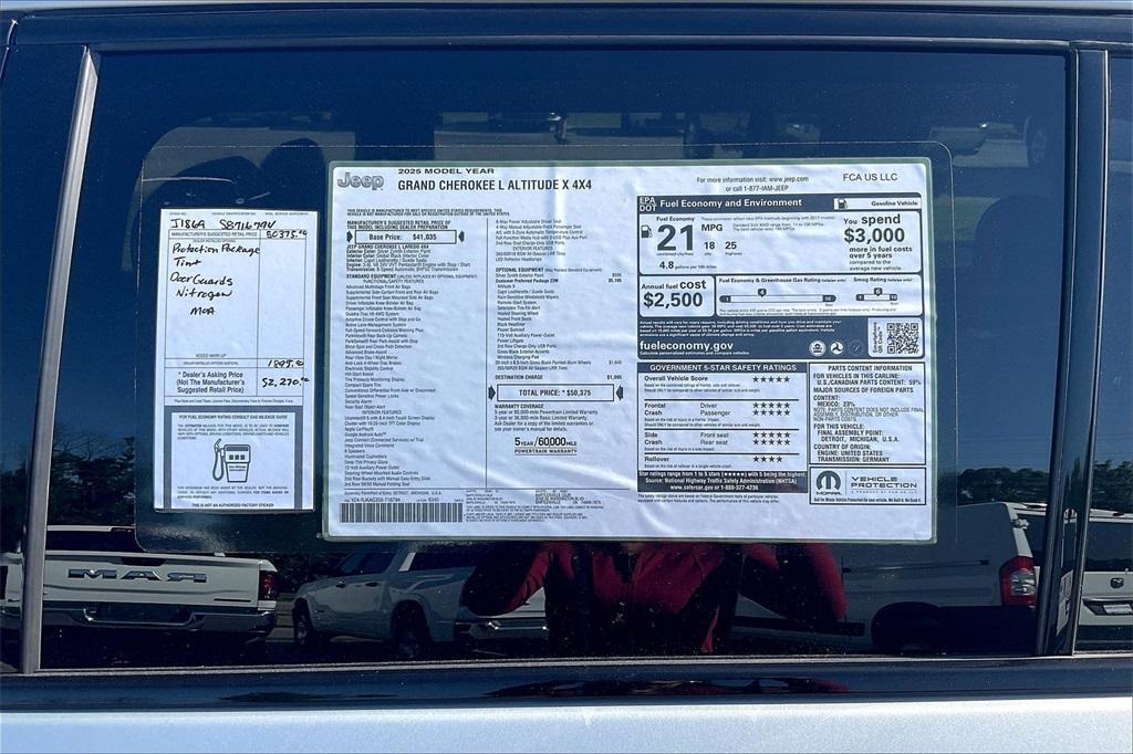 new 2025 Jeep Grand Cherokee L car, priced at $42,191