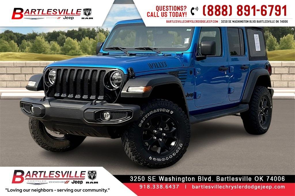used 2022 Jeep Wrangler Unlimited car, priced at $32,500